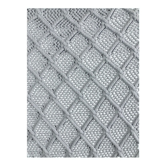 Blue diamond pattern pearl adorned‎ collared sweater top new size XL new - Picture 17 of 17